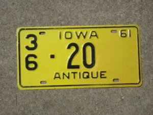 Iowa antique vehicle registration for cars 25 years and older