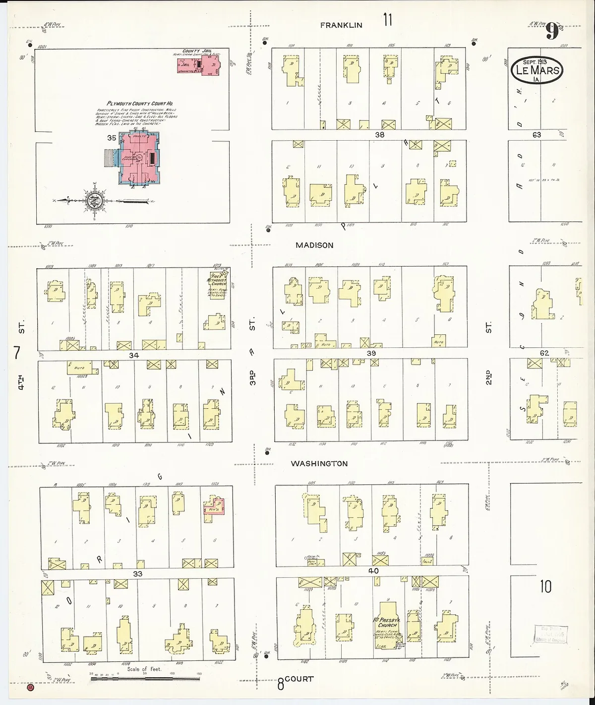 Iowa county map with treasurer locations