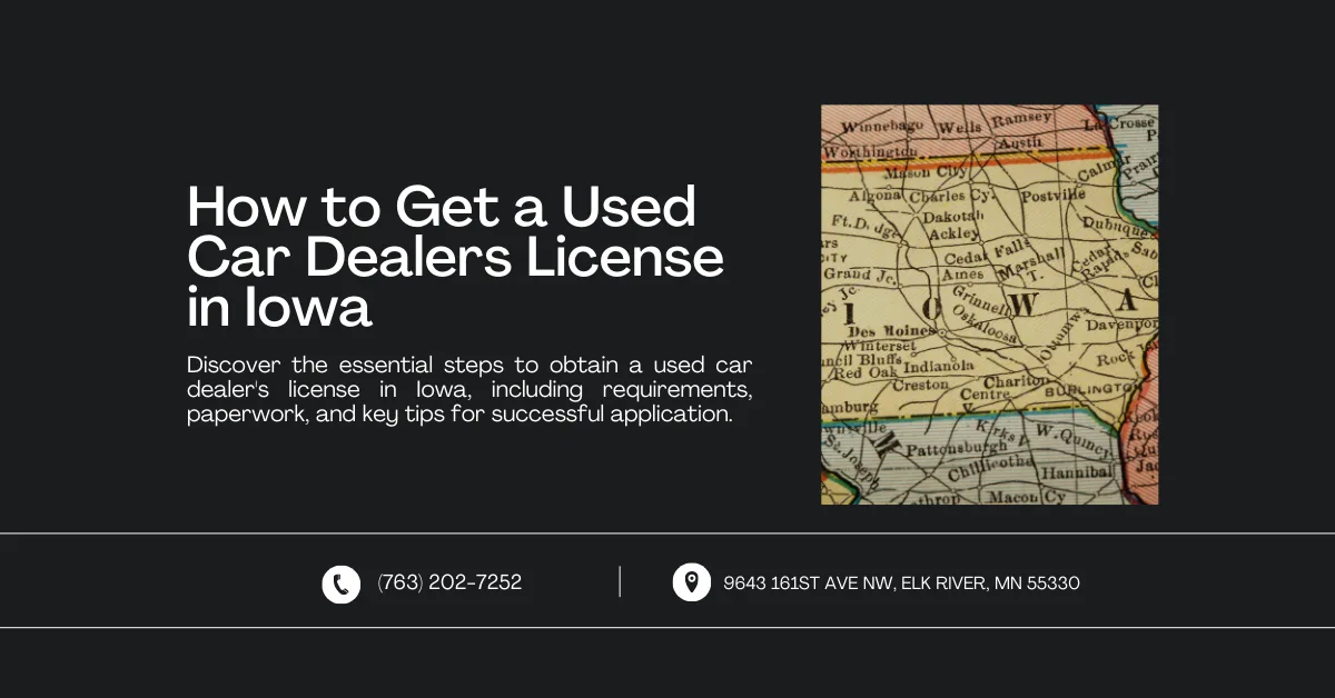 Iowa DOT dealer license verification