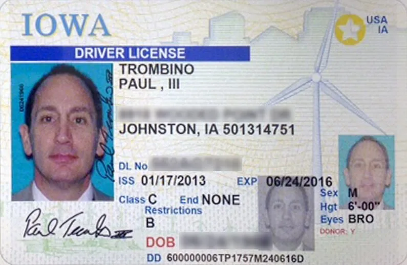 Iowa driver's license