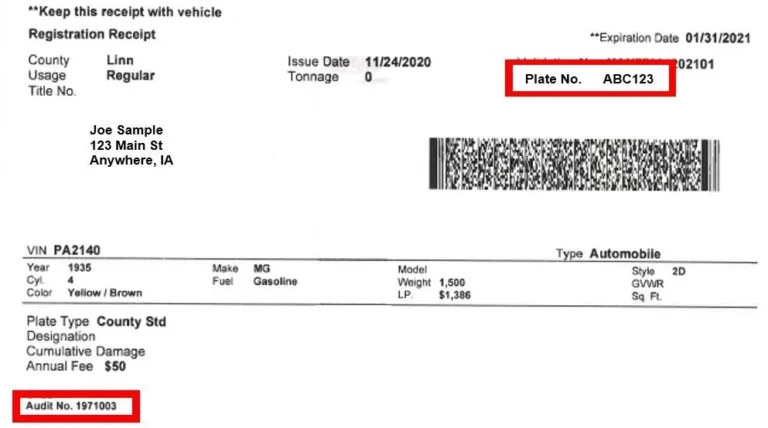 Iowa plug-in hybrid vehicle registration