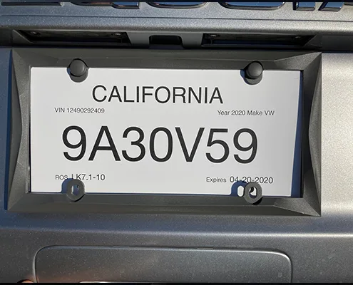 Iowa temporary license plate vs registration