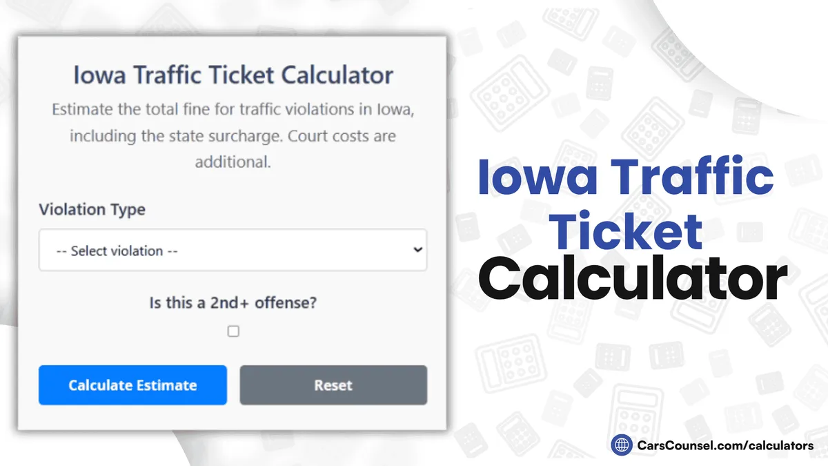 Iowa traffic ticket and court summons
