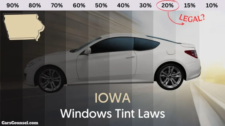 Iowa window tinting legal limits and 70 percent light transmission