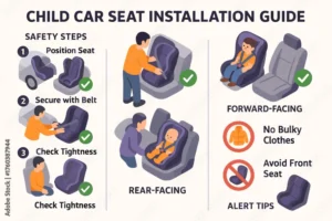 Kansas child restraint law car seat requirements ages 8 and under