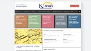 Kansas Department of Revenue vehicle property tax estimator tool usage