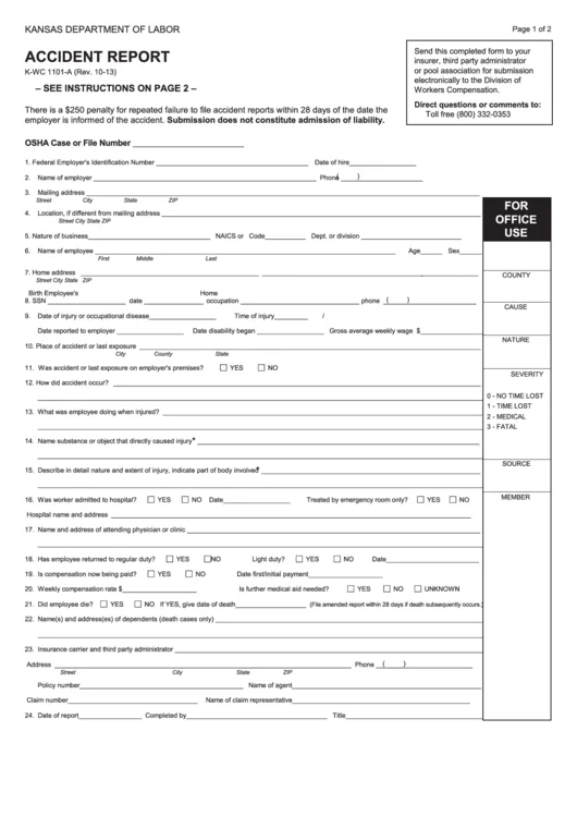 Kansas Form K-70