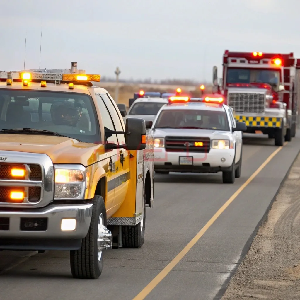 Kansas highway maintenance vehicle amber lights