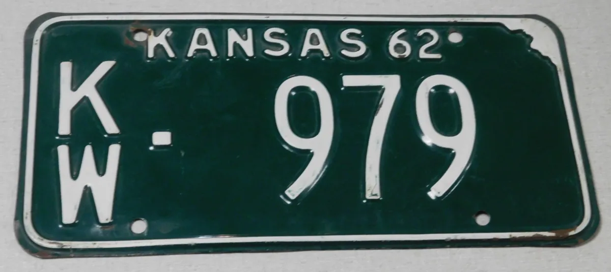 Kansas license plate