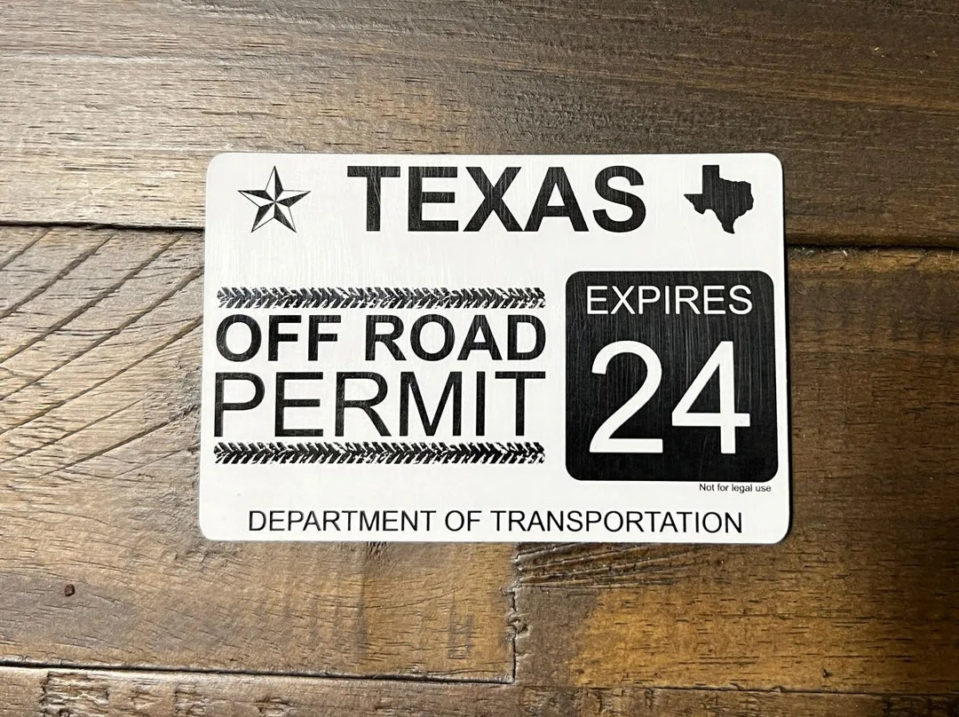Kansas off-road vehicle permit sticker