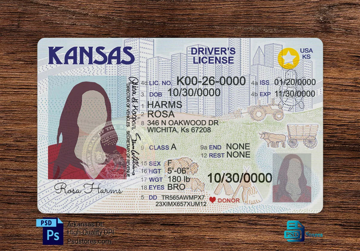 Kansas points system for driver's license