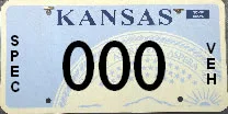 Kansas special interest license plate examples