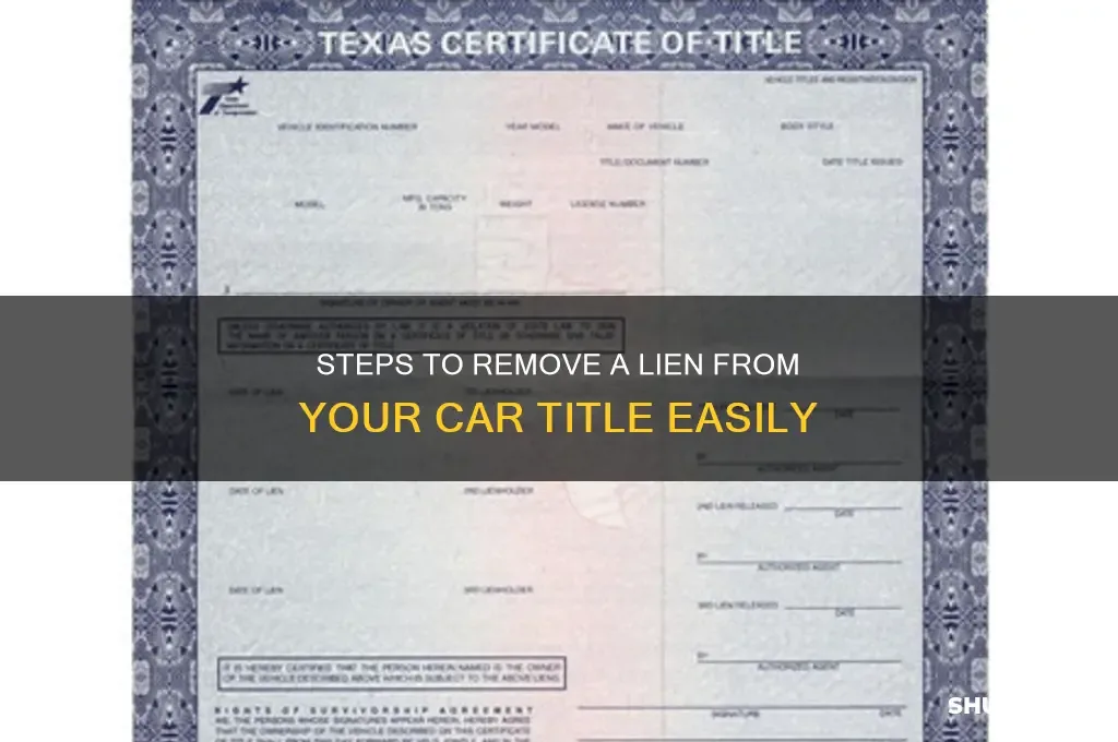 Kansas title transfer with lien