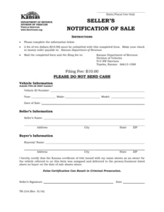 Kansas TR-216 form