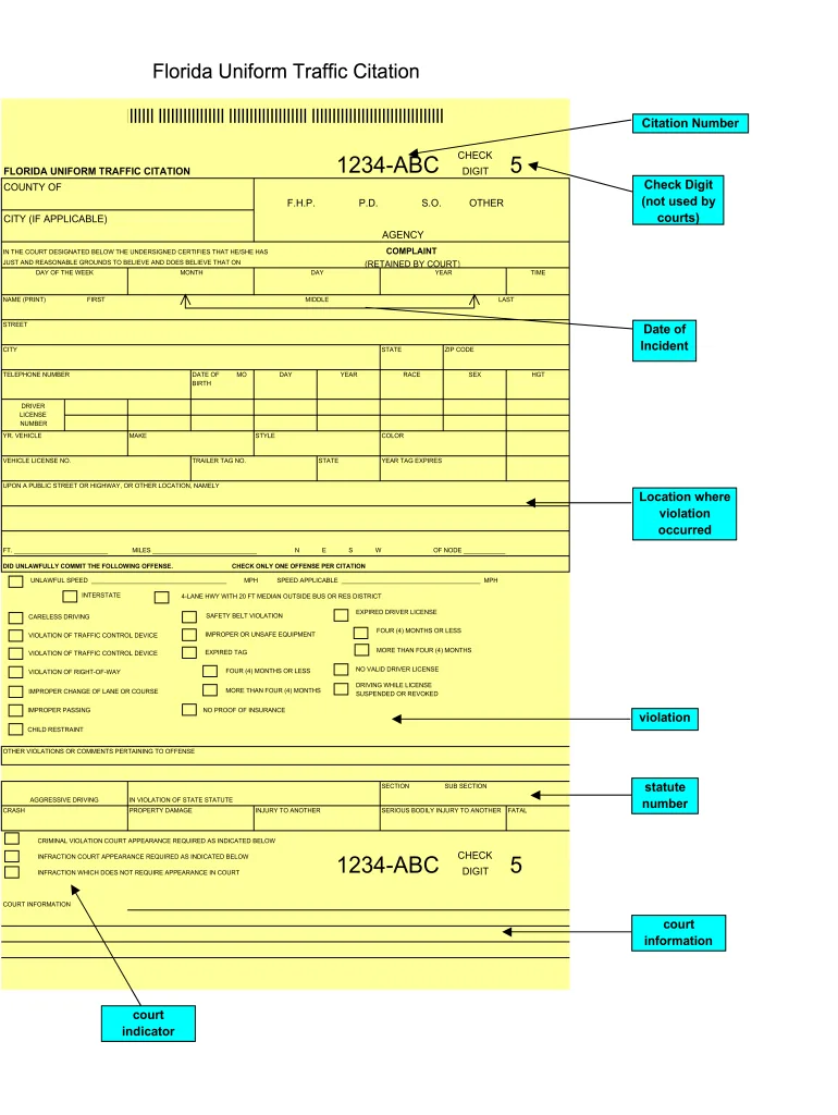 Kansas traffic citation warning ticket