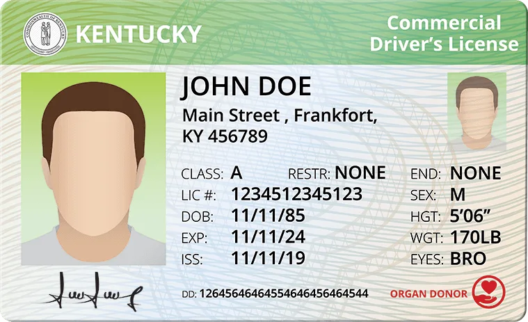 Kentucky commercial driver license