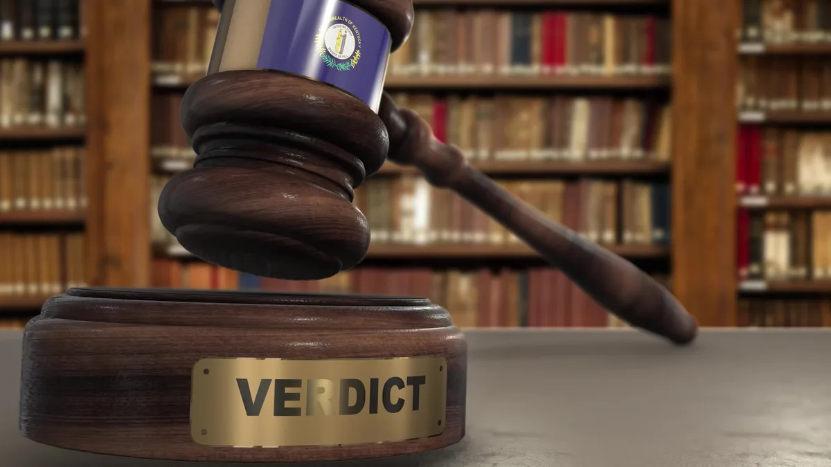 Kentucky courtroom gavel