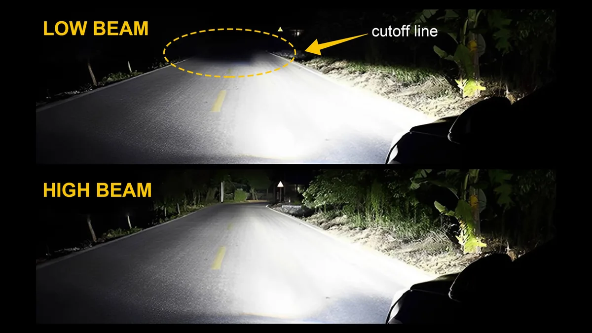 Kentucky headlight color and beam requirements