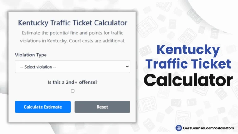 Kentucky reckless driving ticket