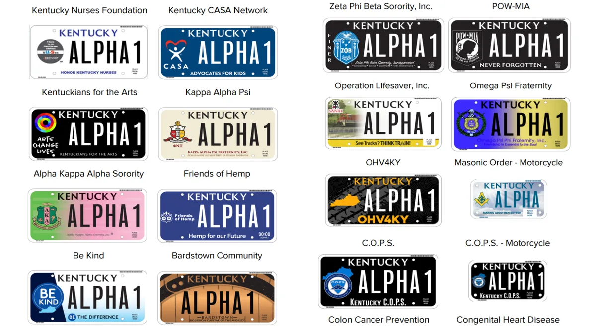 Kentucky specialty license plates