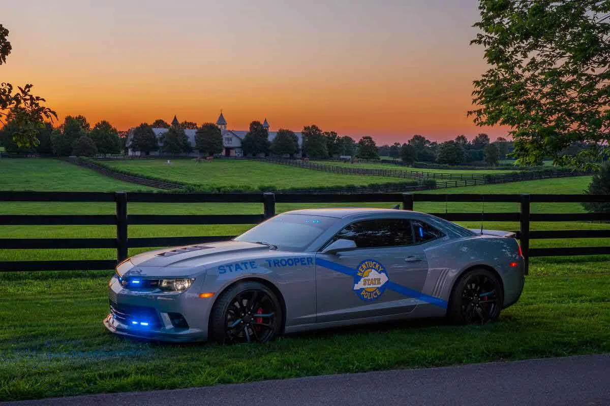 Kentucky state police patrol car