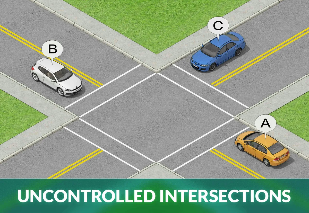Kentucky unmarked intersection right-of-way