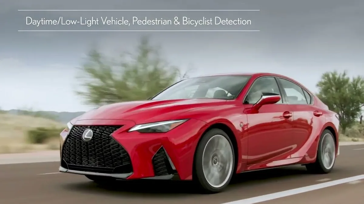 Lexus ADAS sensors on front grille