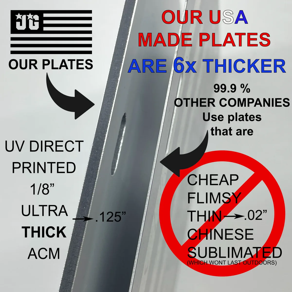 license plate frame comparison