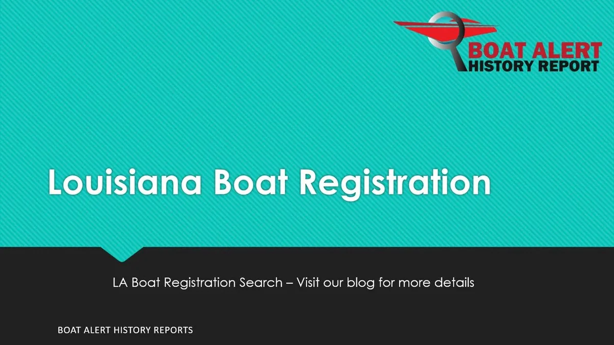 Louisiana boat registration requirements