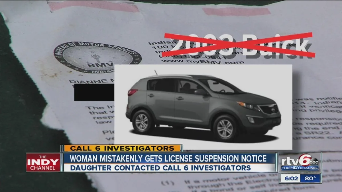 Louisiana driver's license suspension notice