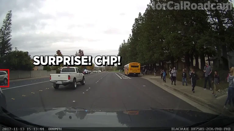 Louisiana school bus with flashing red lights and extended stop arm