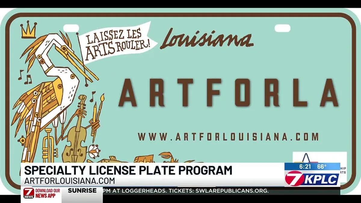 Louisiana specialty license plate designs