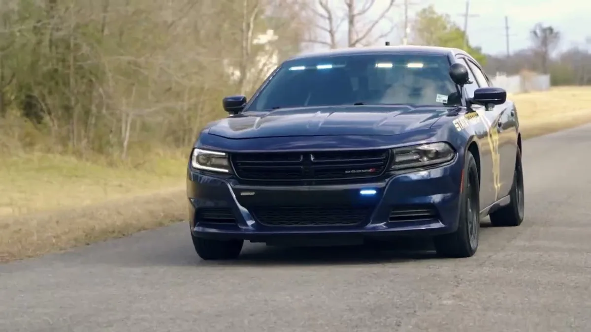 Louisiana state highway patrol car