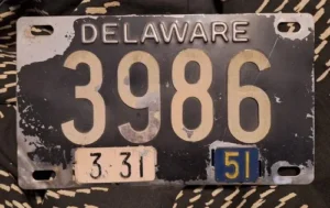 Low-number license plates (Delaware)
