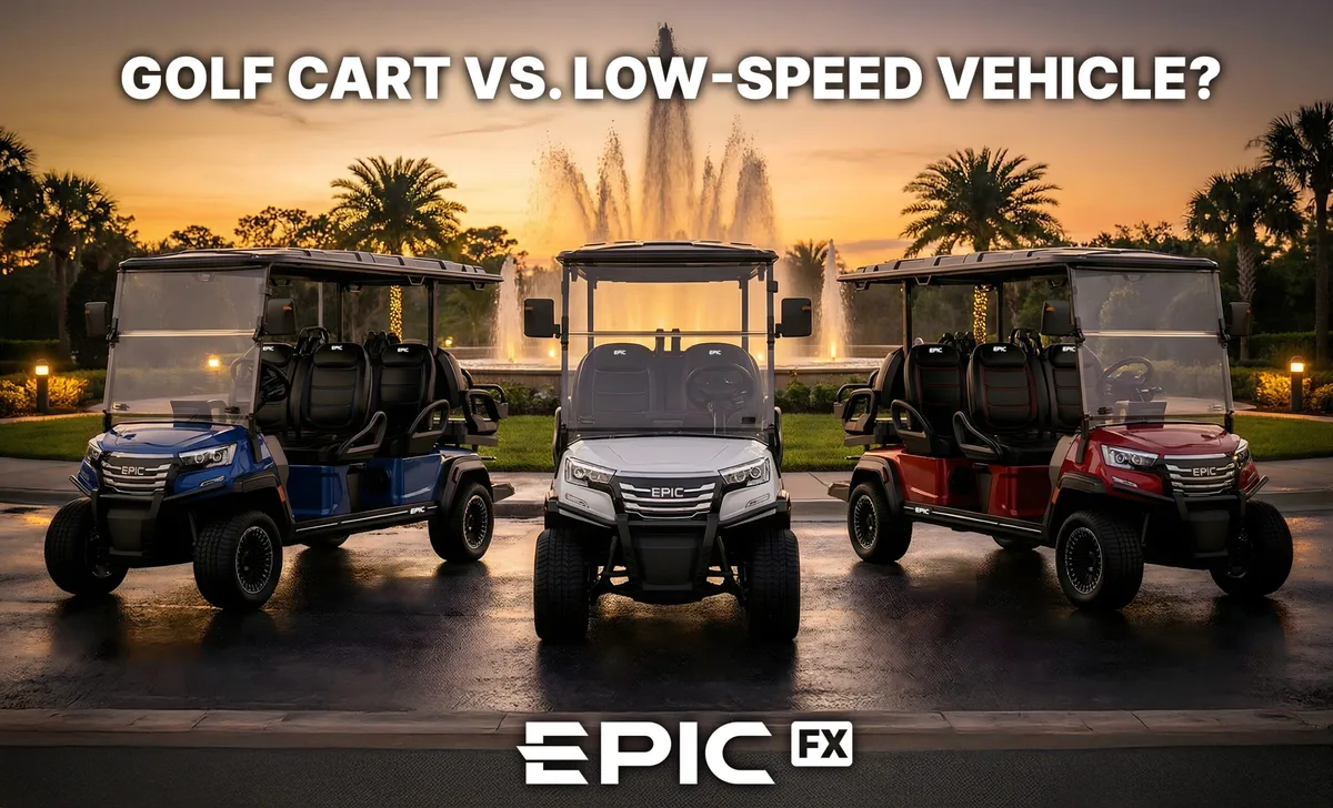 LSV vs golf cart comparison
