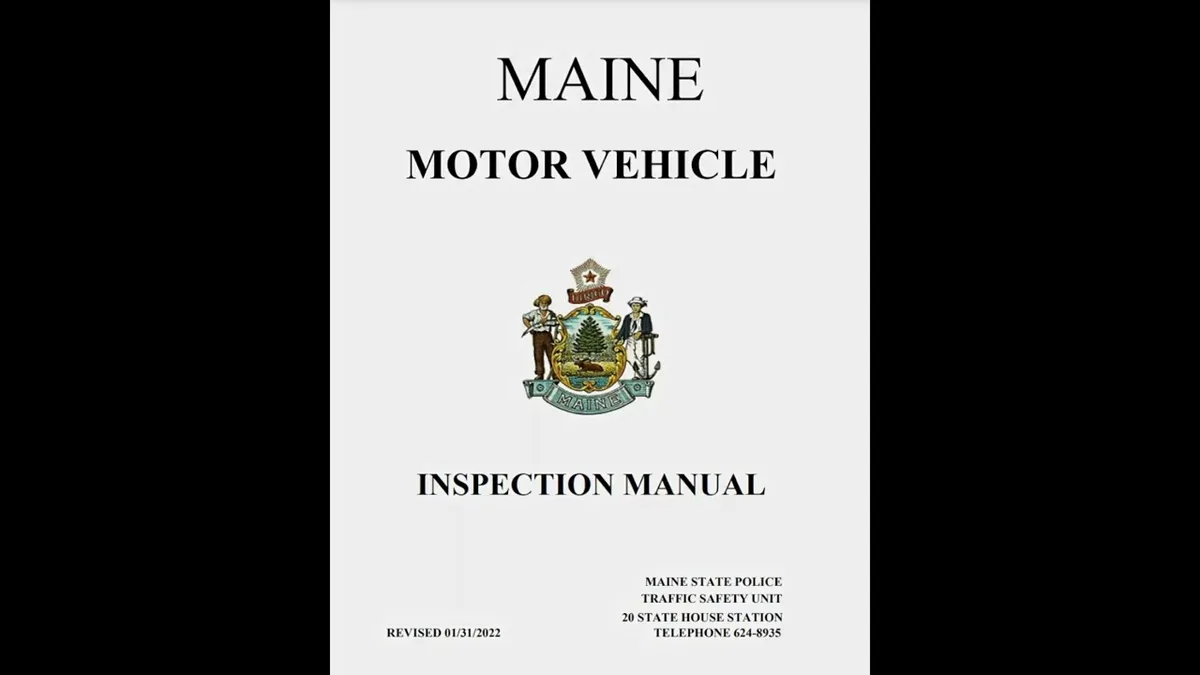 Maine brake tag inspection station