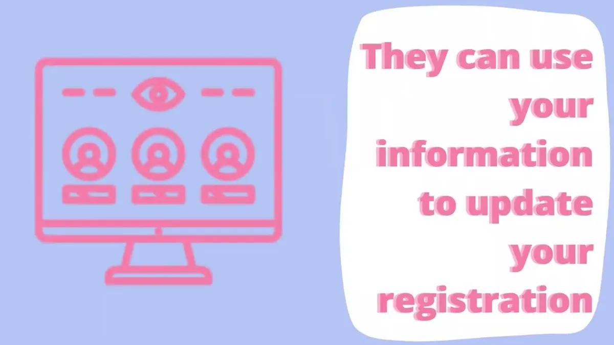 Maine driver's license and voter registration form
