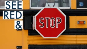 Maine school bus stop law for all drivers on divided highways