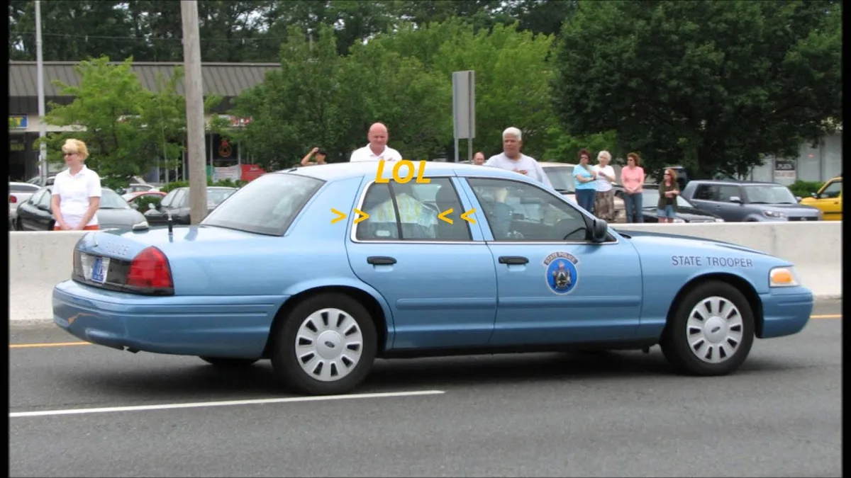 Maine State Police vehicle inspection