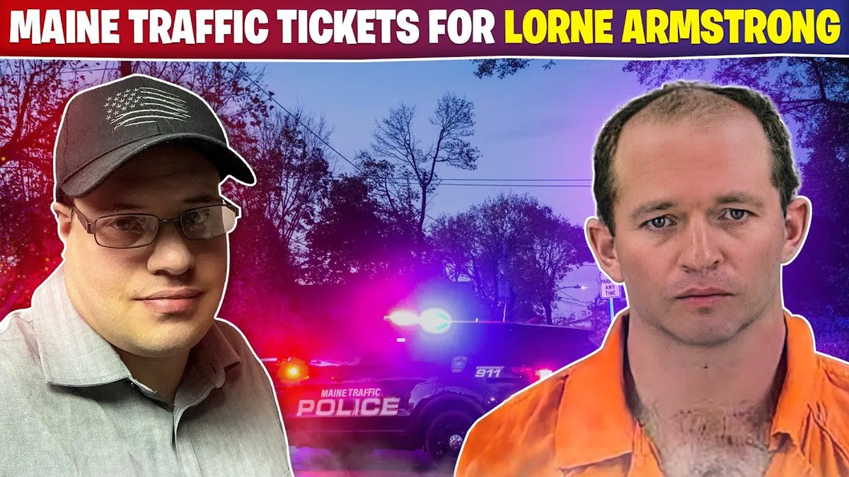 Maine traffic ticket with fine amounts