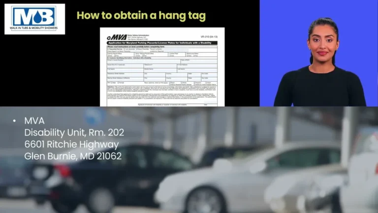 Maryland disabled person parking permit