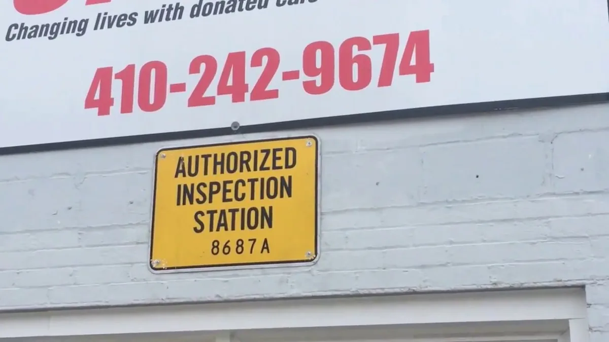 Maryland State Police vehicle inspection station