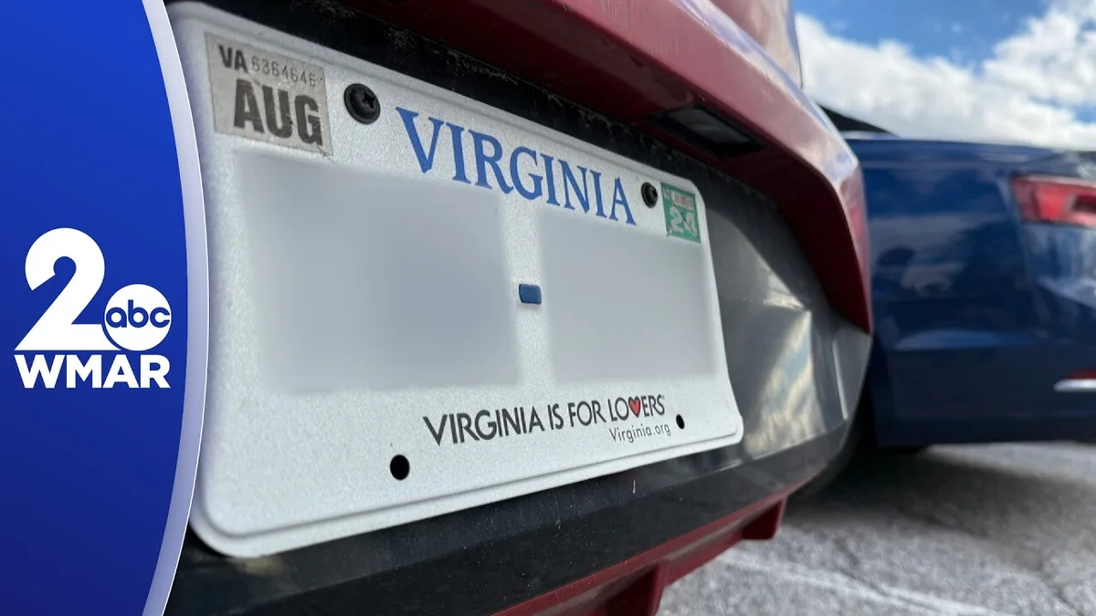 Maryland temporary tags