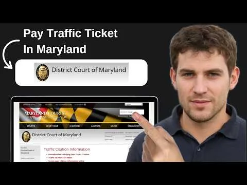 Maryland traffic violation fine notice