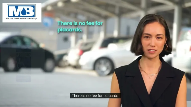 Massachusetts disabled parking permit hanging in car