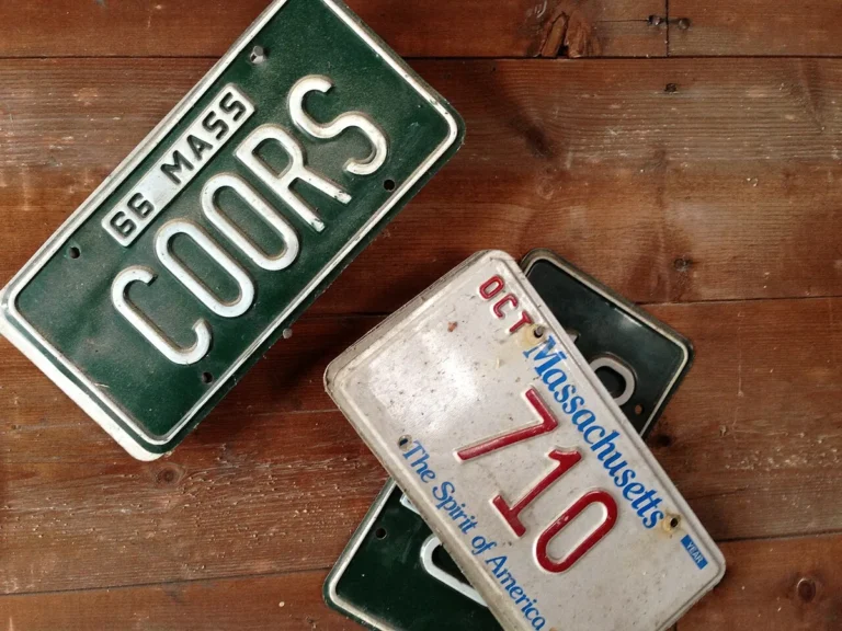 Massachusetts personalized license plate example