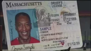 Massachusetts RMV voter registration desk