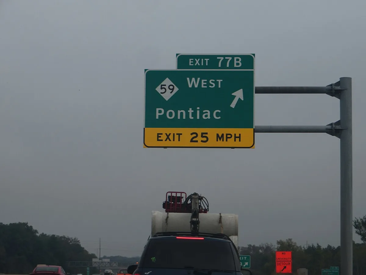 Michigan highway traffic lanes