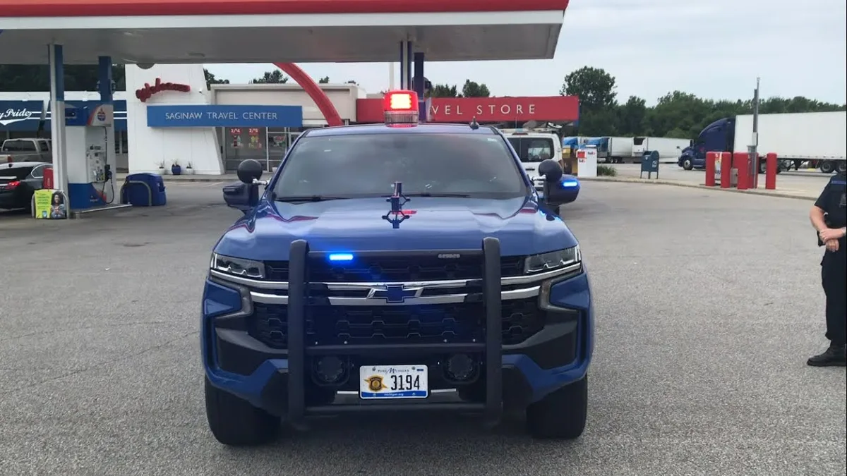 Michigan police abandoned vehicle