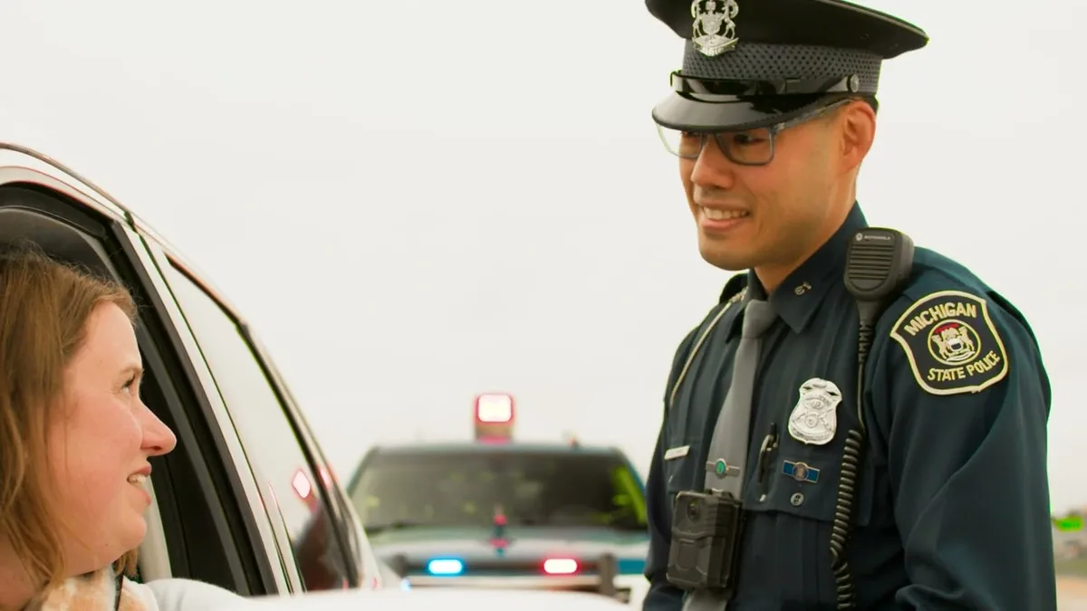Michigan State Police patrol car
